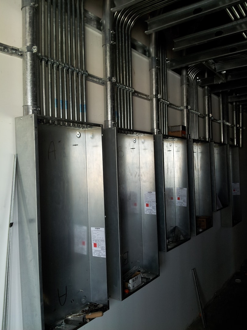 Commercial electrical panel installation by Unlimited Power Solutions