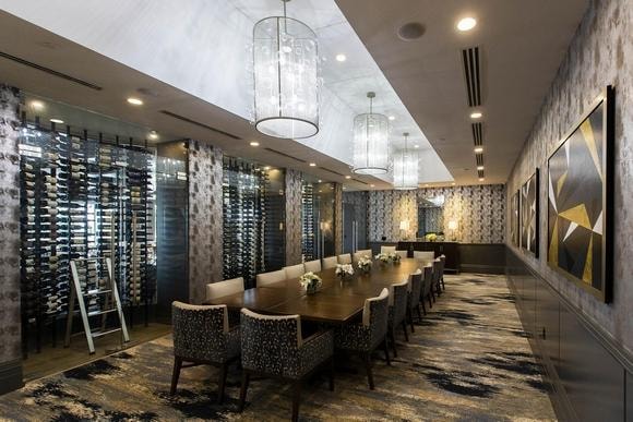 Hospitality interior — restaurant and bar